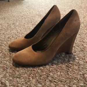 Donald Pliner suede wedges